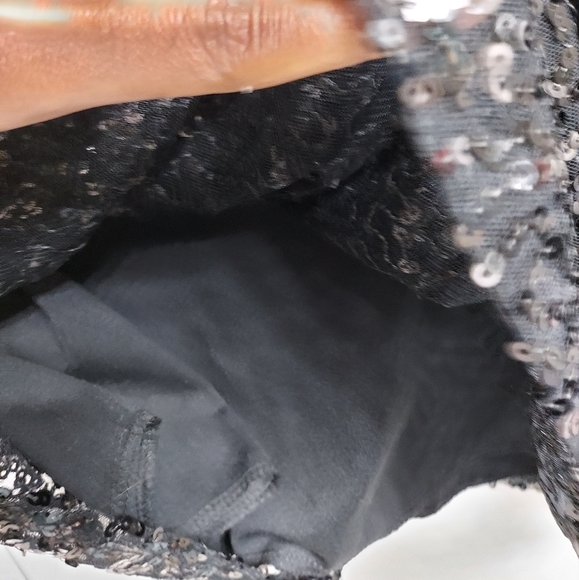 EUC Women's Pink Collection mini sequin dress, L p2p 18-21", Length 31" - Picture 5 of 9